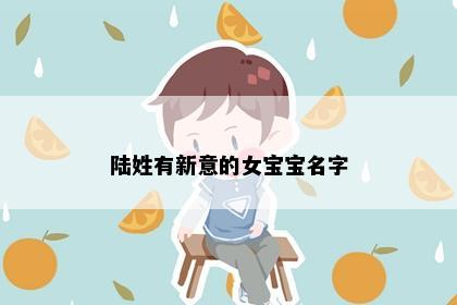 陆姓有新意的女宝宝名字