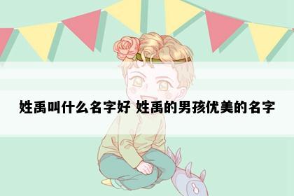 姓禹叫什么名字好 姓禹的男孩优美的名字